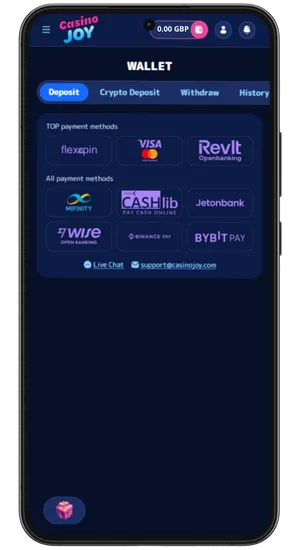 Deposit and claim welcome bonus