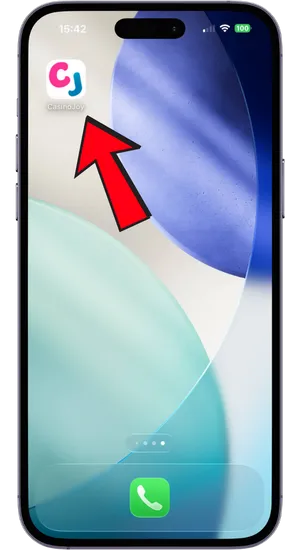 Casino app icon on iOS home screen
