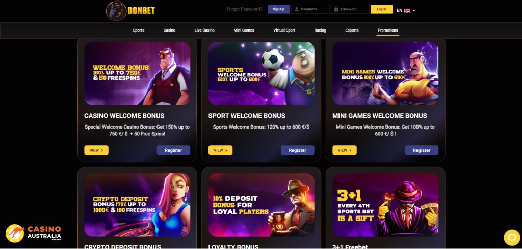donbet Bonuses