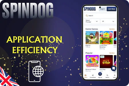 SpinDog rev Application efficiency