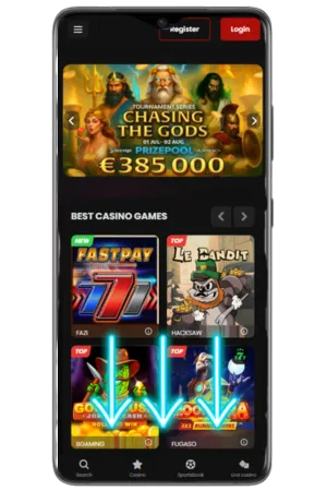Main Screen Chipstars Casino