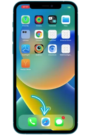Main screen iOS