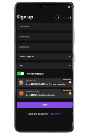 Register and start play