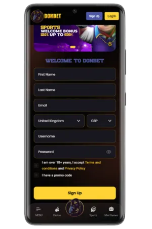 DonBet Registration