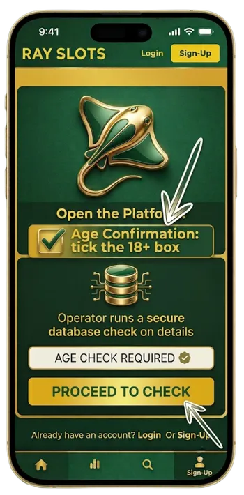 Ray Slots Age confirmation