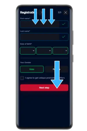Casino account personal information form Tesco Mobile casino